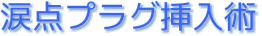 涙点プラグ挿入術